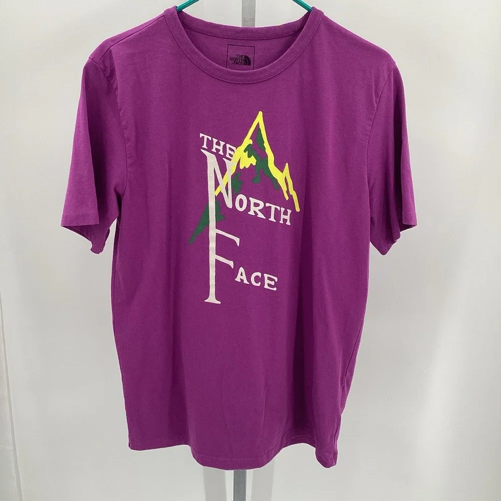 Men's The North‎ Face Short Sleeved Tee Purple Small